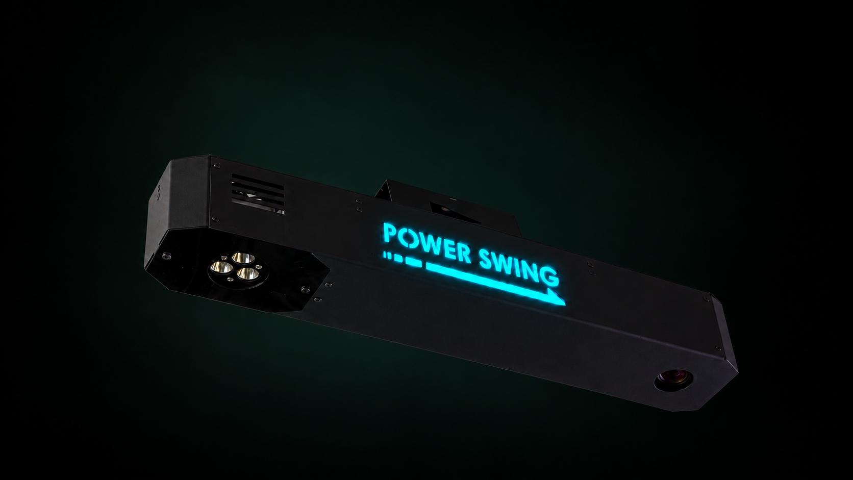 Power Swing Sniper angled view with built-in LED and camera