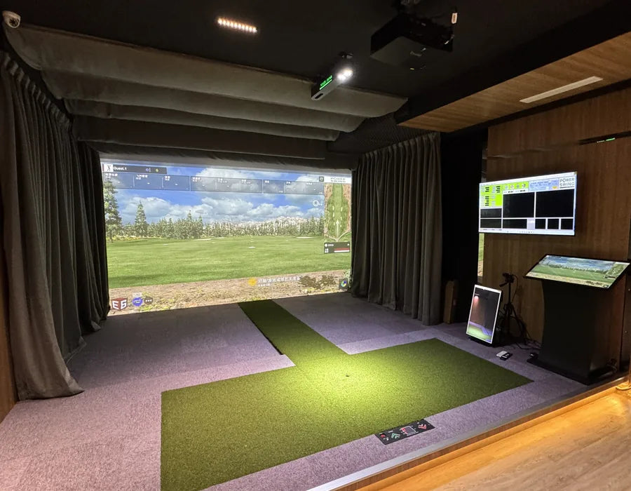 Power Swing installed in a private indoor golf room