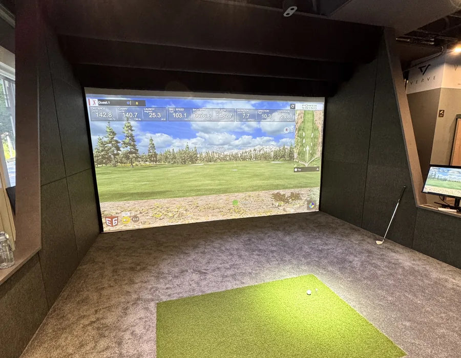 Power Swing installed in a commercial indoor golf bay
